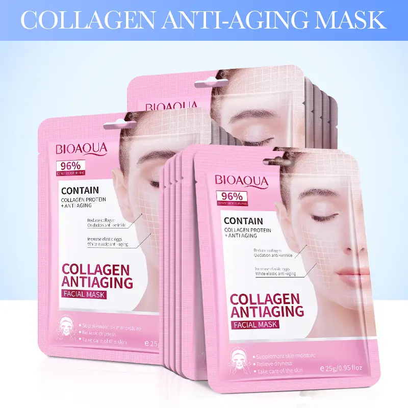 Full English BIOAOUA Hyaluronic Acid Moisturizing Facial Mask - Image 2