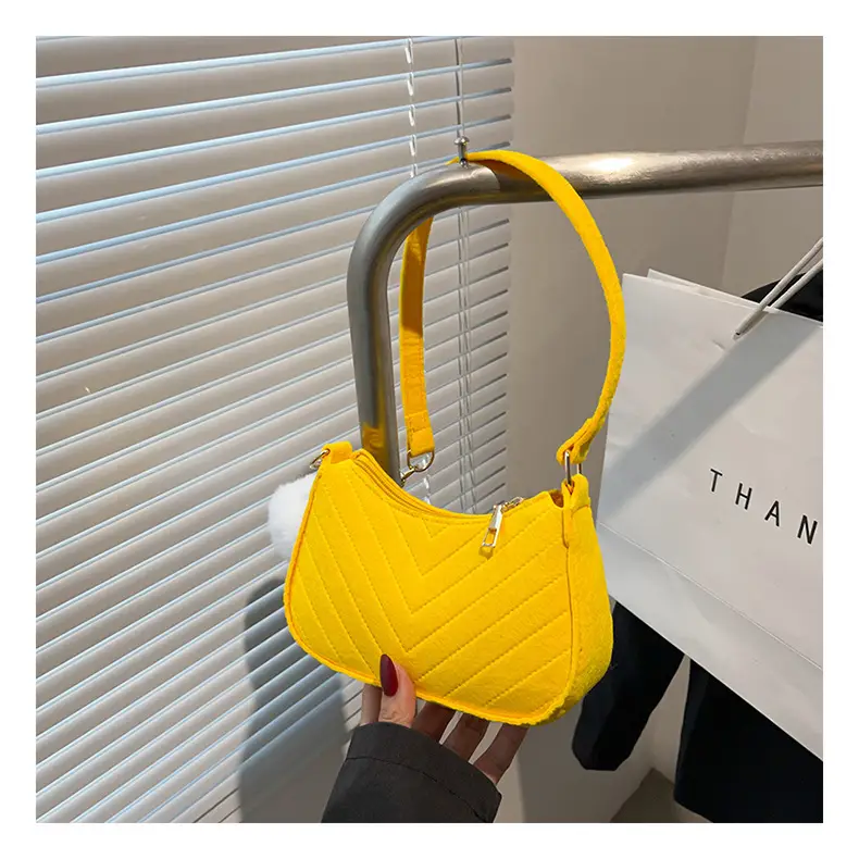 Women's Purple Heart-Shaped Shoulder Bag with Pom Pom — feature 32
