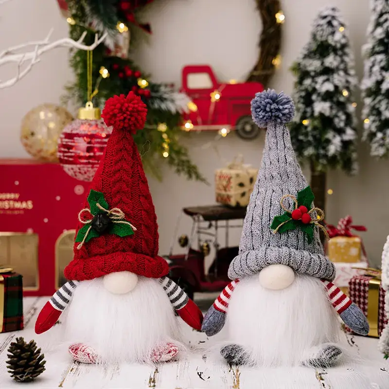Christmas Santa Doll Lamp Decor for Window & Desk