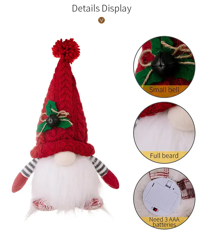 Christmas Santa Doll Lamp Decor for Window & Desk — feature 12