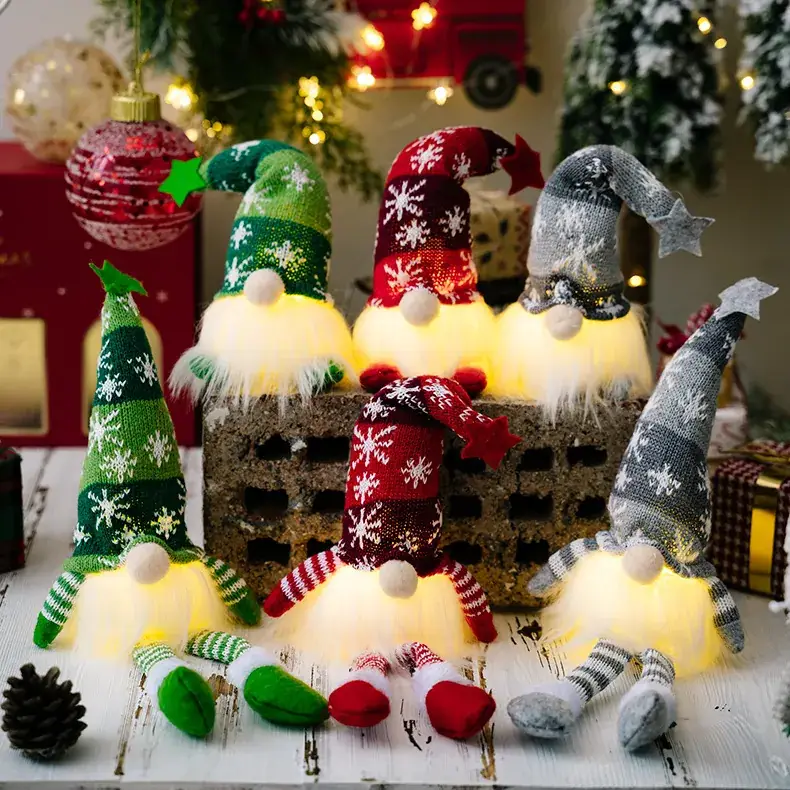 Christmas Santa Doll Lamp Decor for Window & Desk — feature 2