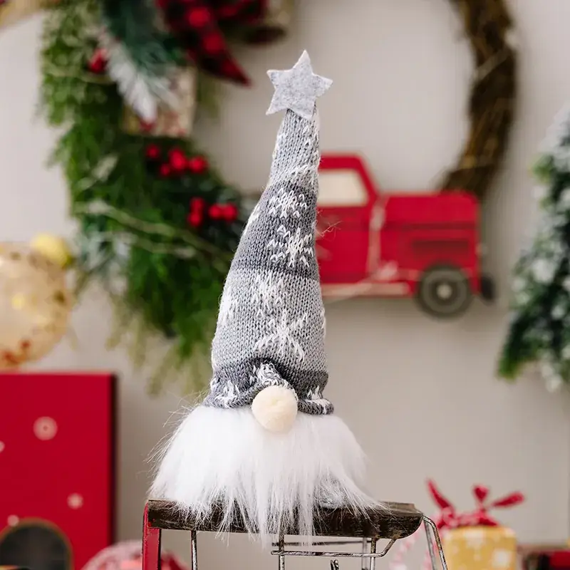 Christmas Santa Doll Lamp Decor for Window & Desk