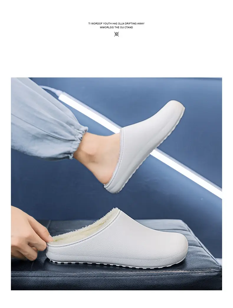 Winter New Cotton Slippers Waterproof Men's Feeling Comfortable fleece-lined Warm Home Slippers Indoor Mao Mao Slippers — feature 15