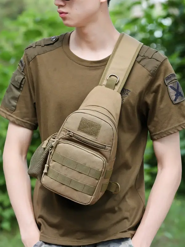 Men's Camo Military Style Shoulder Bag with Kettle Set - Image 7