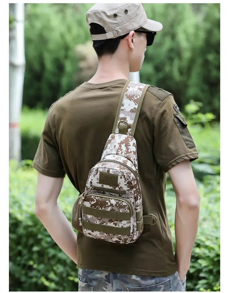Men's Camo Military Style Shoulder Bag with Kettle Set — feature 14