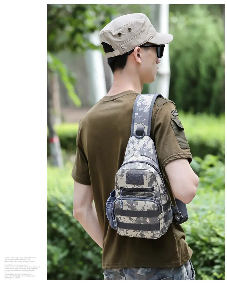 Men's Camo Military Style Shoulder Bag with Kettle Set — feature 15