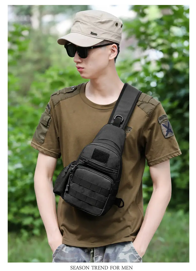 Men's Camo Military Style Shoulder Bag with Kettle Set — feature 18