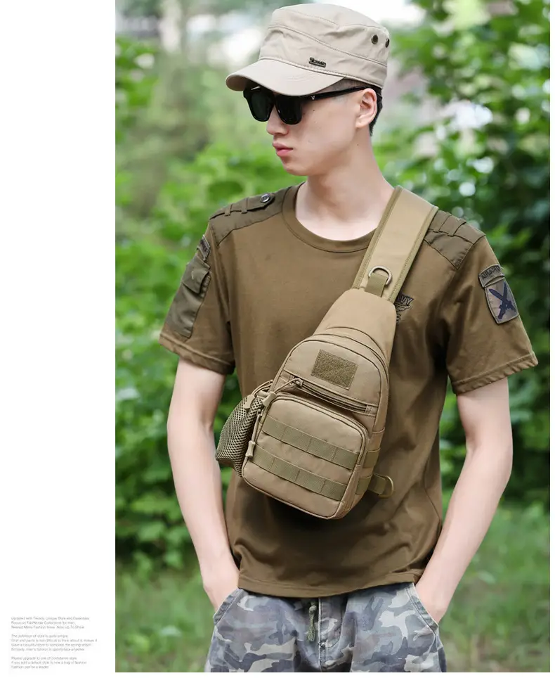 Men's Camo Military Style Shoulder Bag with Kettle Set — feature 20