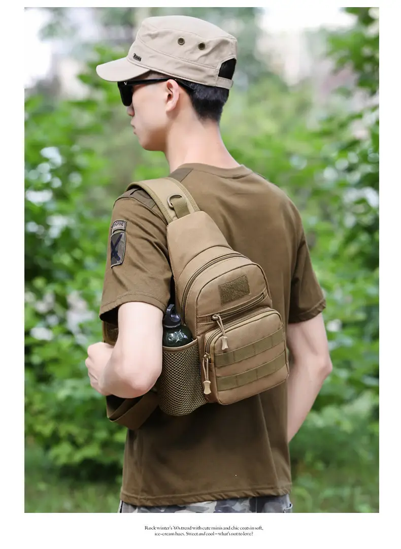 Men's Camo Military Style Shoulder Bag with Kettle Set — feature 21