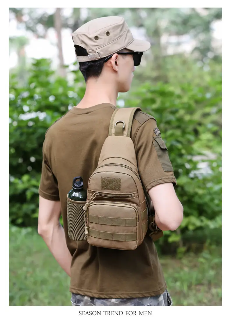 Men's Camo Military Style Shoulder Bag with Kettle Set — feature 22