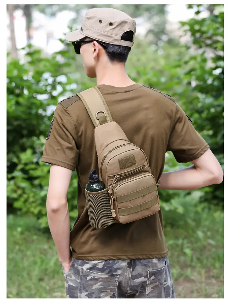 Men's Camo Military Style Shoulder Bag with Kettle Set — feature 23