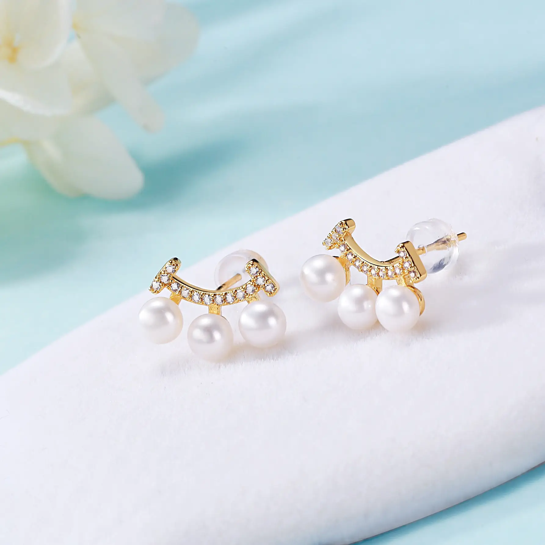 Natural Freshwater Pearl Earrings for Women - Image 9