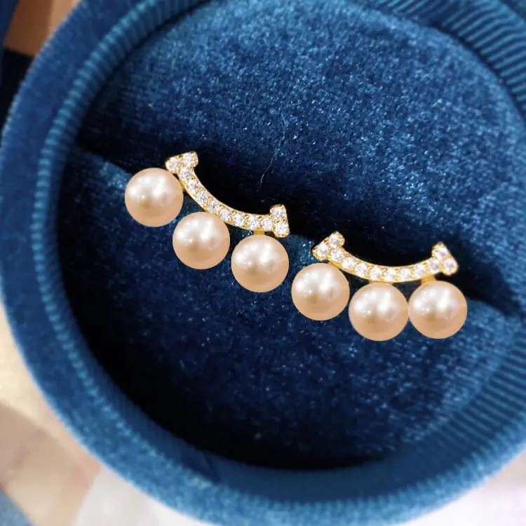 Natural Freshwater Pearl Earrings for Women - Image 2