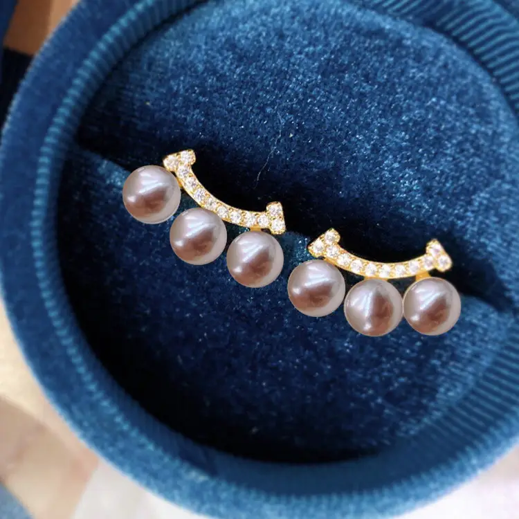 Natural Freshwater Pearl Earrings for Women - Image 3