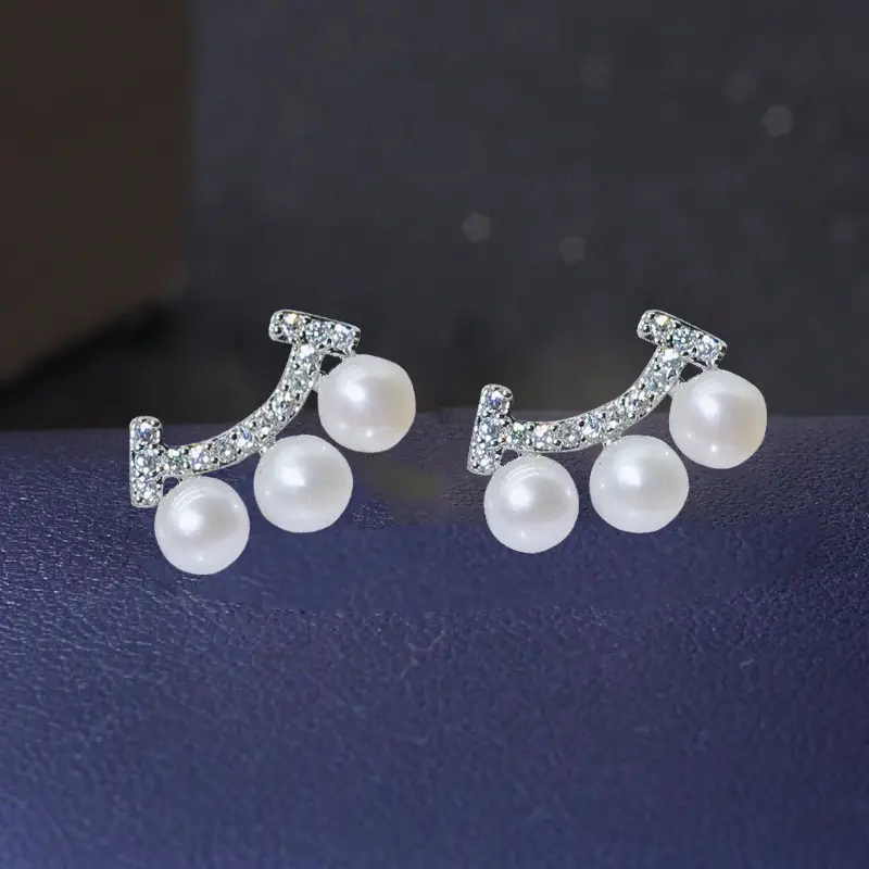 Natural Freshwater Pearl Earrings for Women - Image 4