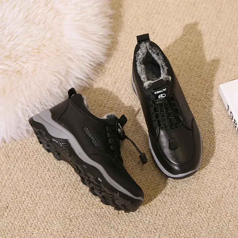 Winter New Old Beijing Cloth Shoes fleece-lined Cotton Shoes Casual Shoes Thickened Warm Slip-on Snow Boots for Middle-aged and Elderly - Image 6