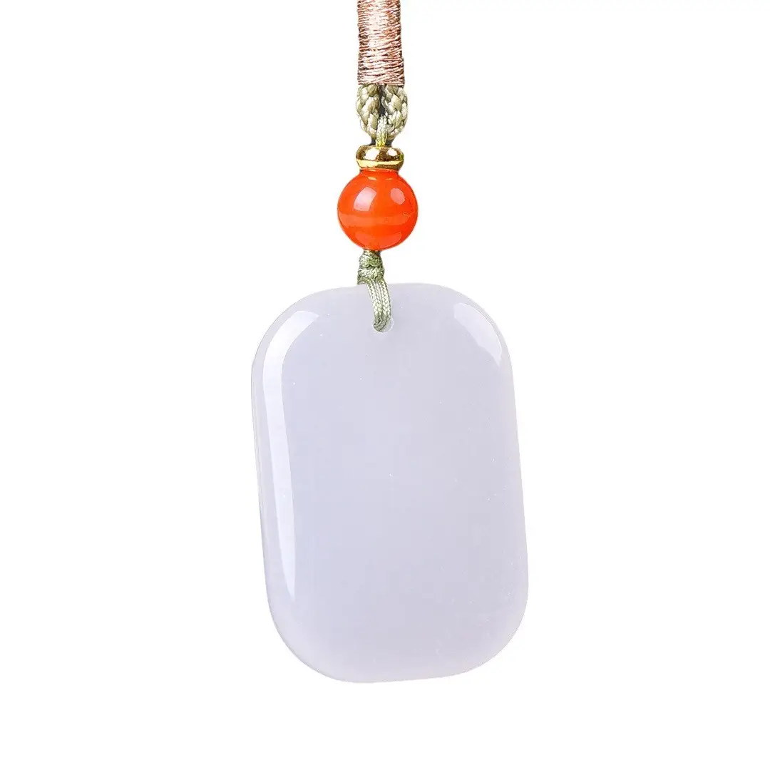 Exquisite Gold & Jade Ping An Necklace for Men