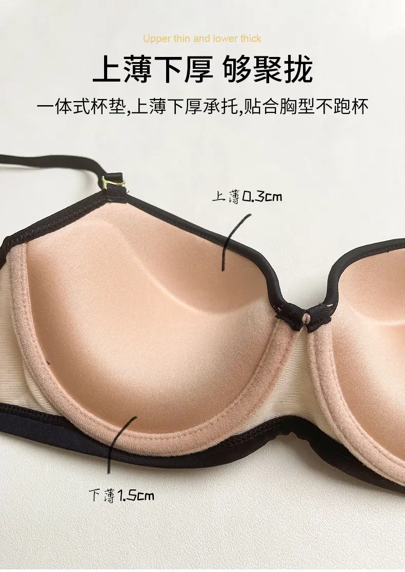 Black Lace Push Up Bra for Small Chest Anti Sagging — feature 6