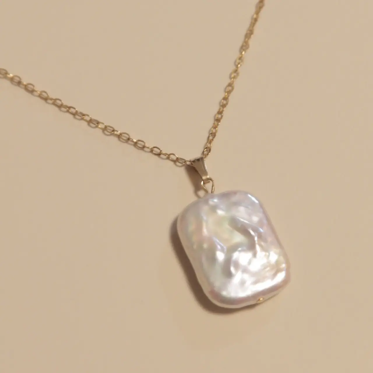 Pearl Clavicle Necklace for Women Pink Purple