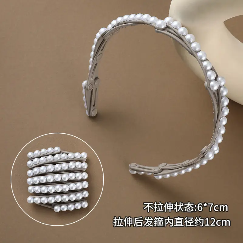 Korean Style Shrinkable Hair Curler with 6 Straps