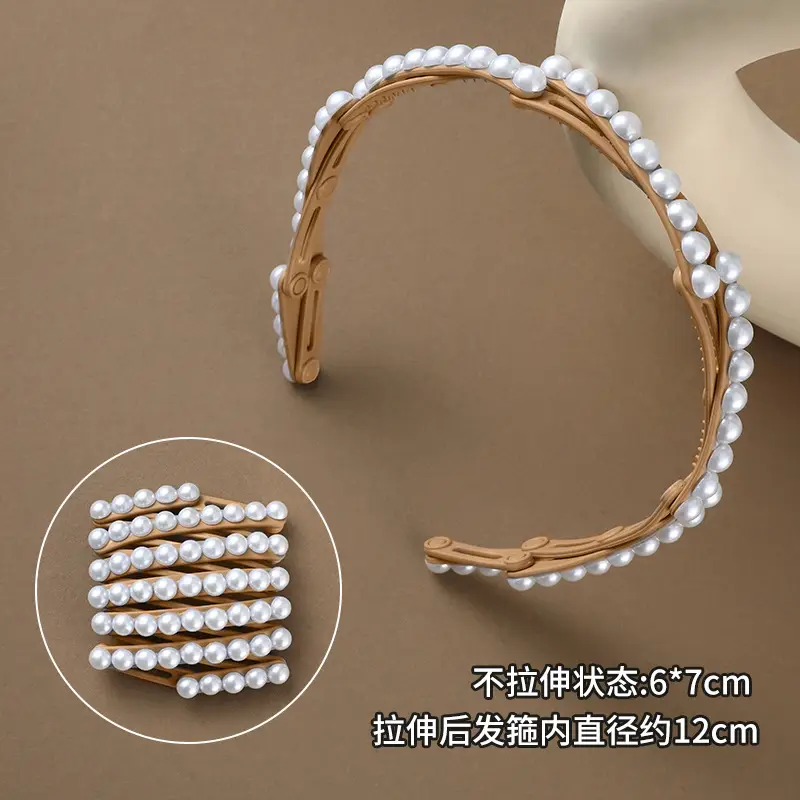 Korean Style Shrinkable Hair Curler with 6 Straps