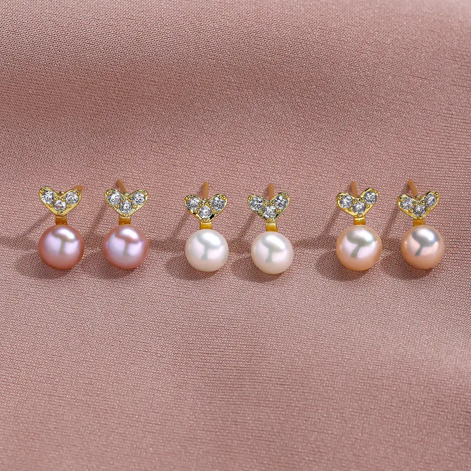 Natural Pearl Earrings for Women's High-End Jewelry - Image 8