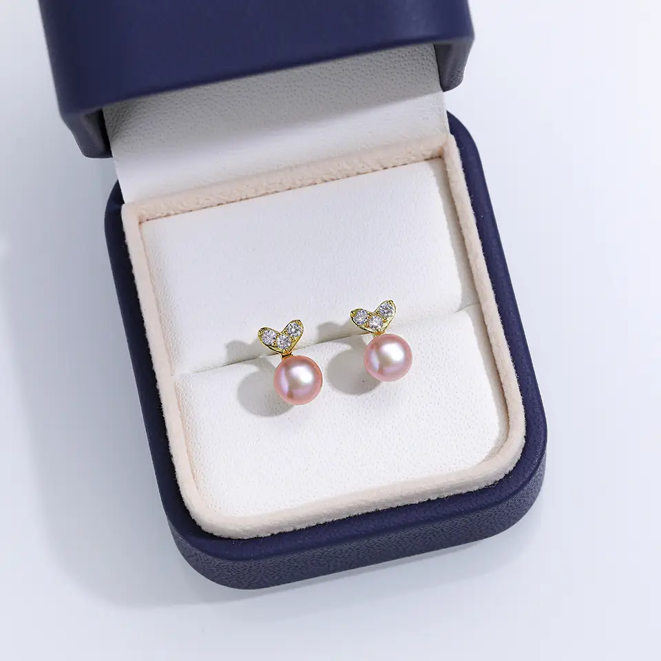 Natural Pearl Earrings for Women's High-End Jewelry - Image 6