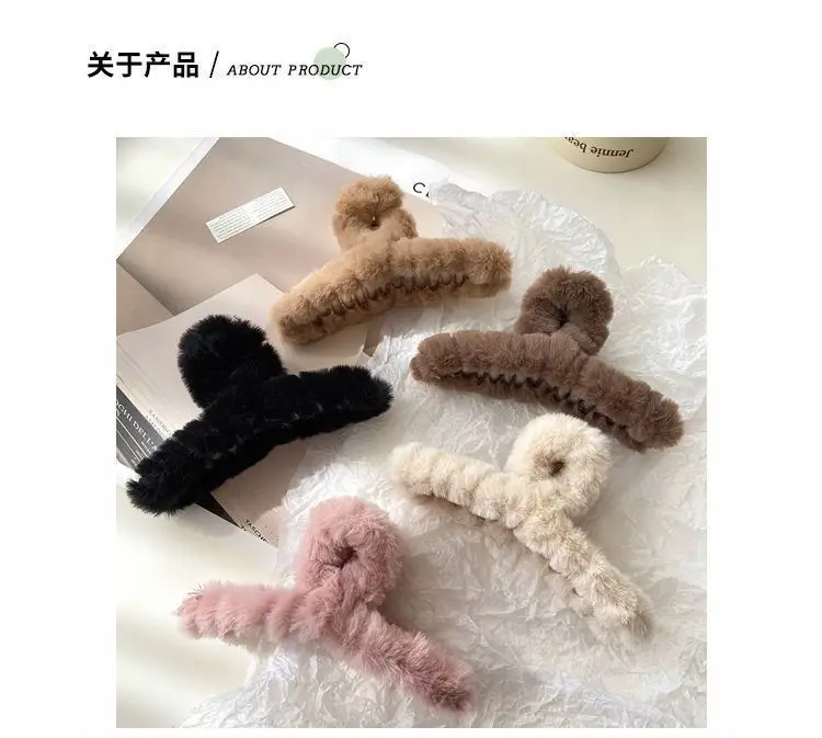 Plush Hairpin Clip for Women Winter Hairpin — feature 3
