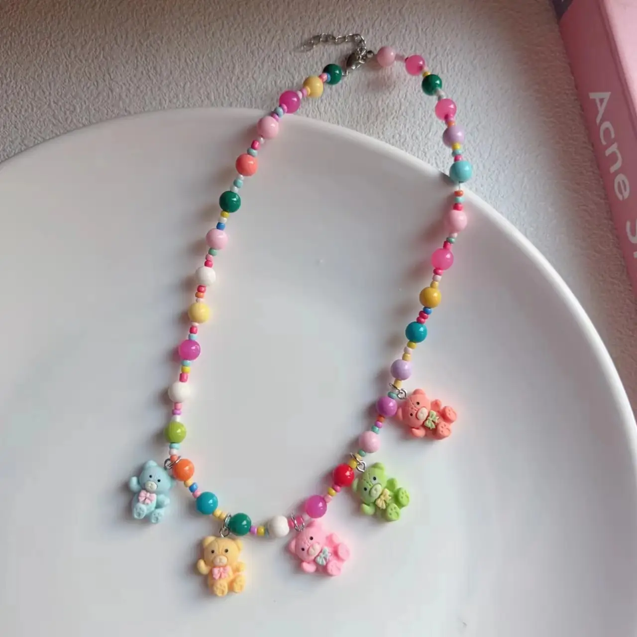 New Colorful Beaded Necklace for Girls with Five-Pointed Stars - Image 8