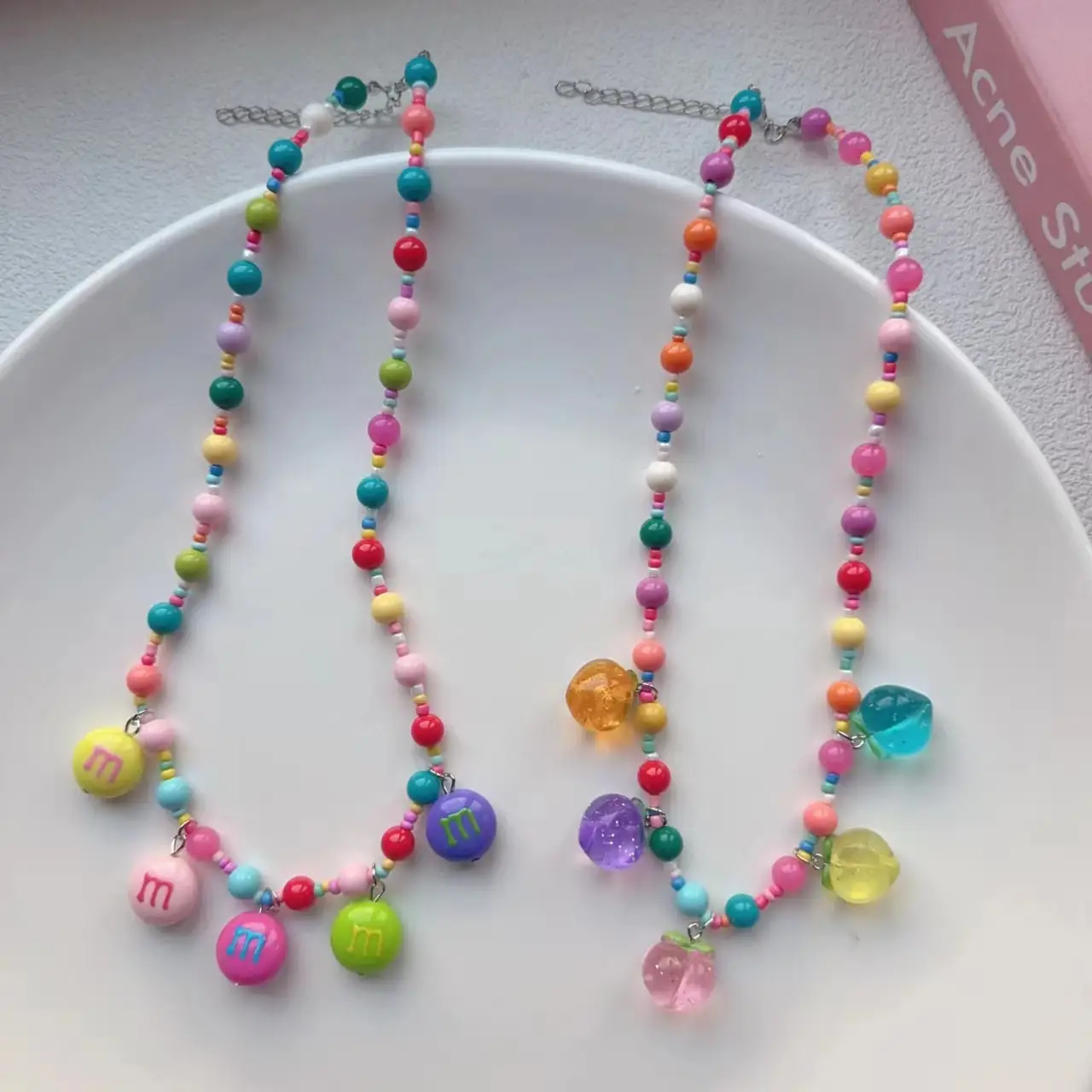 New Colorful Beaded Necklace for Girls with Five-Pointed Stars — feature 5