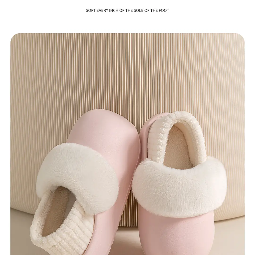 Waterproof Cotton Slippers for Women, Winter 2026 New Model, Indoor Home Soft-Soled Warm Plush Detachable Cotton Shoes — feature 12