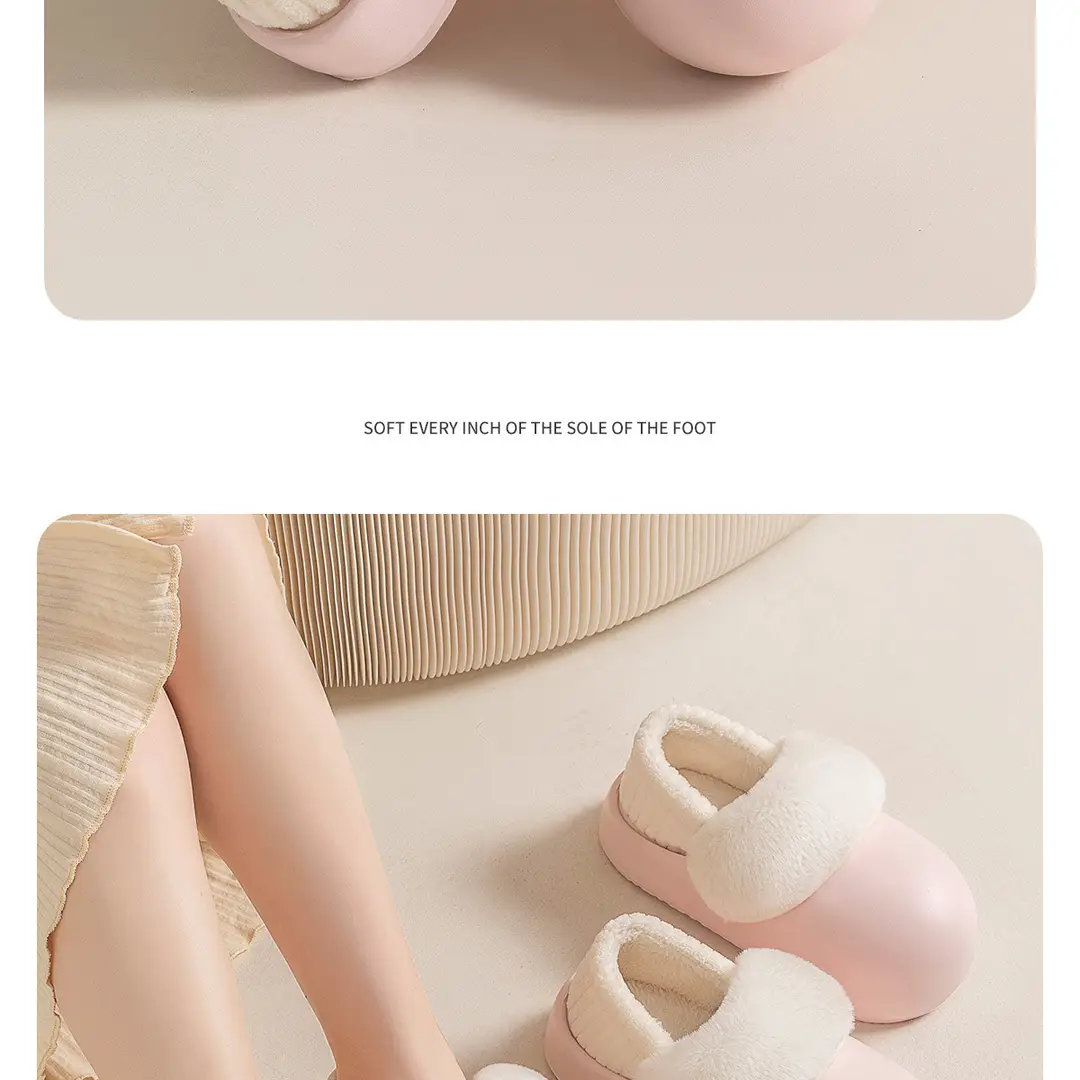 Waterproof Cotton Slippers for Women, Winter 2026 New Model, Indoor Home Soft-Soled Warm Plush Detachable Cotton Shoes — feature 13