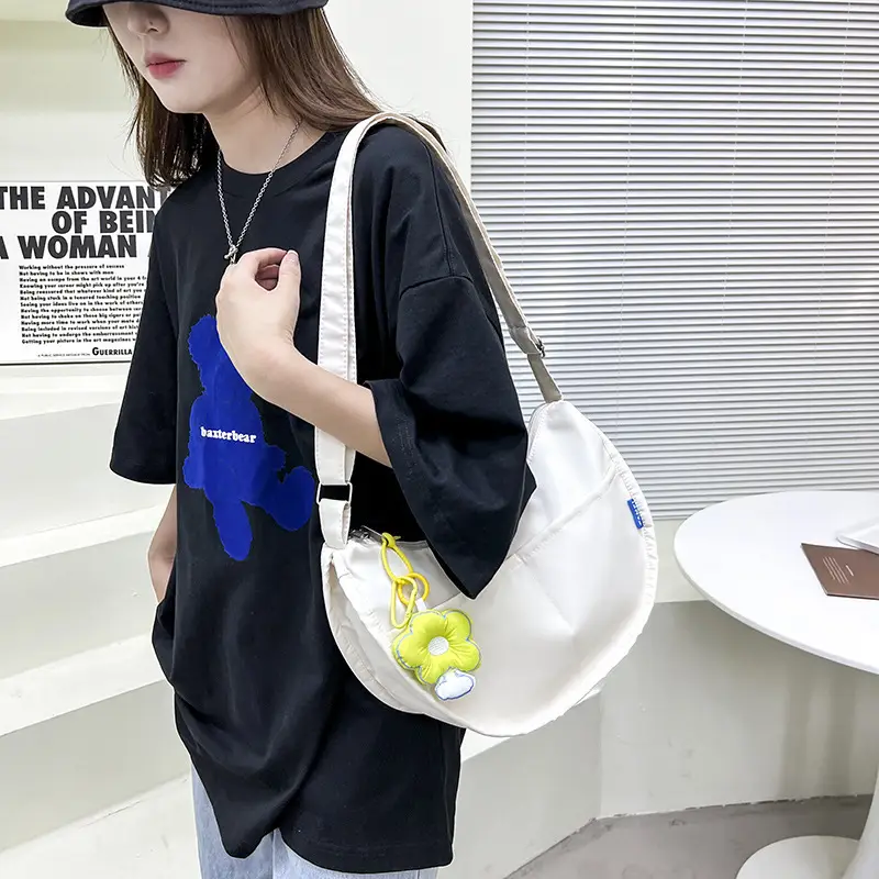 Korean Style Dupppling Bag Women Canvas Shoulder Messenger - Image 3
