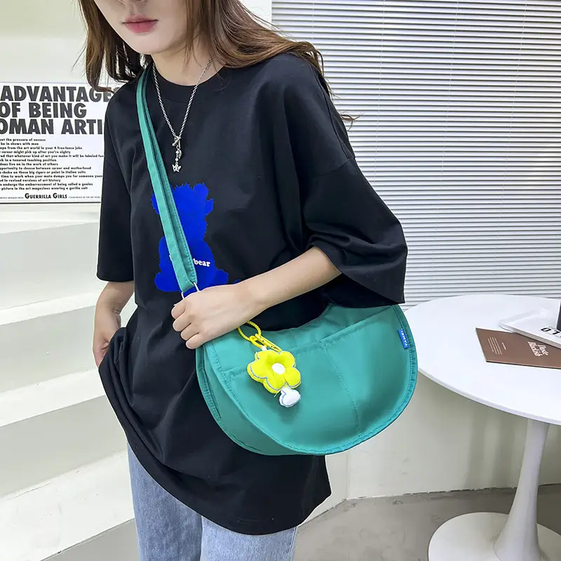 Korean Style Dupppling Bag Women Canvas Shoulder Messenger - Image 5