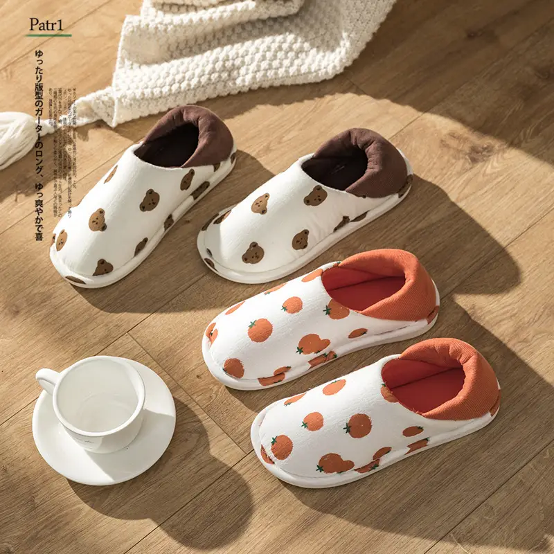 Moon Shoes Spring and Summer Thin Indoor Home Soft Bottom Heel Household Non-slip Cotton Slippers Female Pregnant Women Postpartum - Image 7