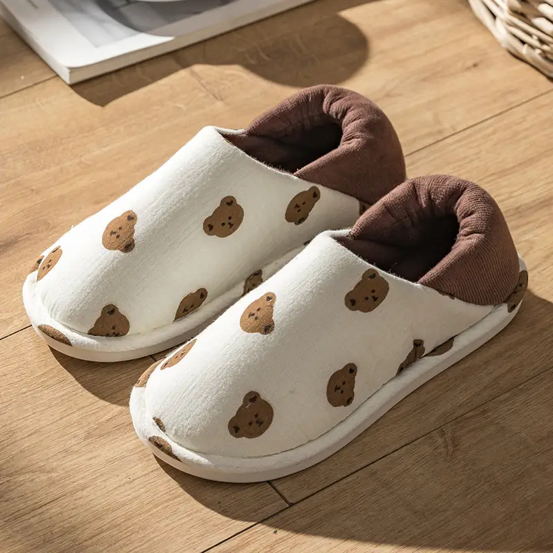 Moon Shoes Spring and Summer Thin Indoor Home Soft Bottom Heel Household Non-slip Cotton Slippers Female Pregnant Women Postpartum - Image 2