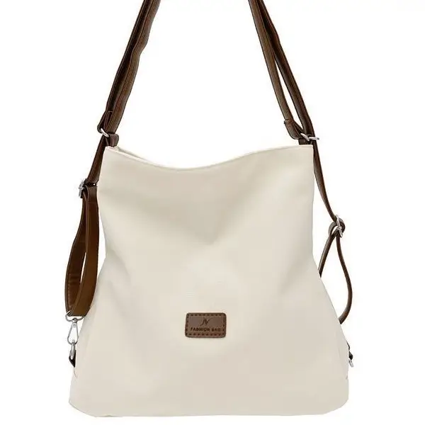 Black Canvas Student Tote Bag Large Capacity