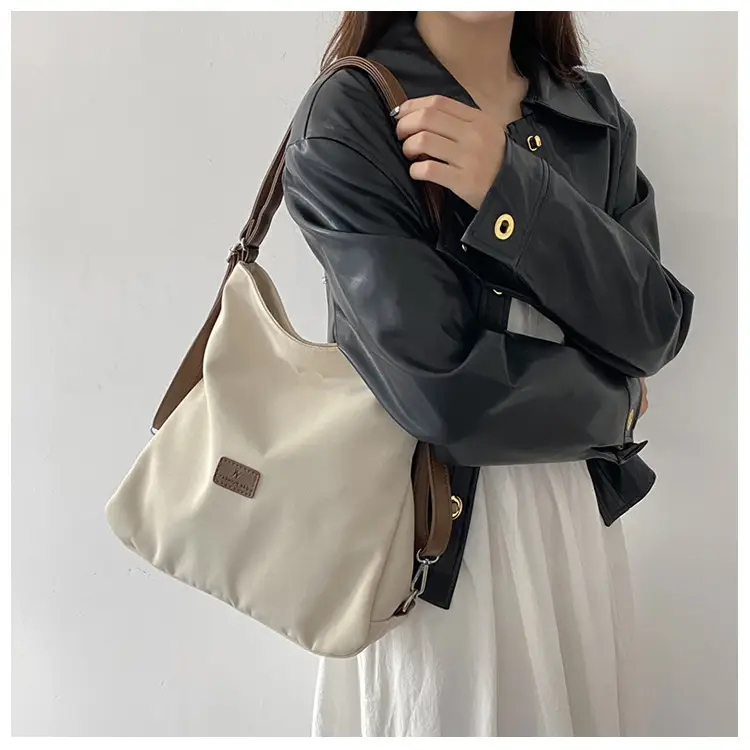 Black Canvas Student Tote Bag Large Capacity — feature 10