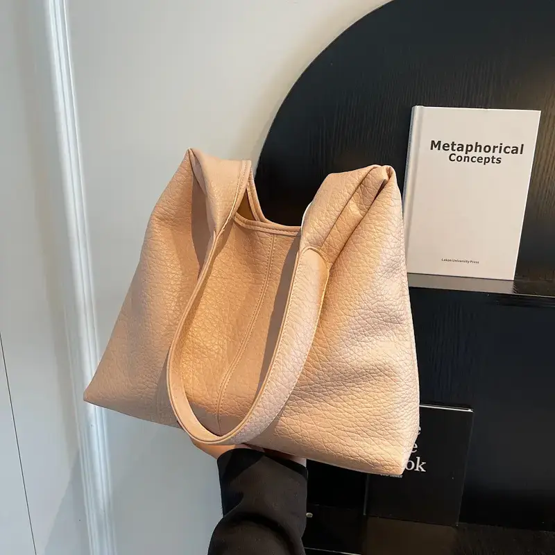Women's Korean Style Tan Shoulder Bag 2023 - Image 7