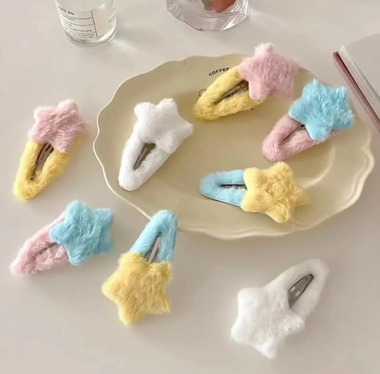 Plush Star BB Hair Clips Five-Pointed Sweet Cute