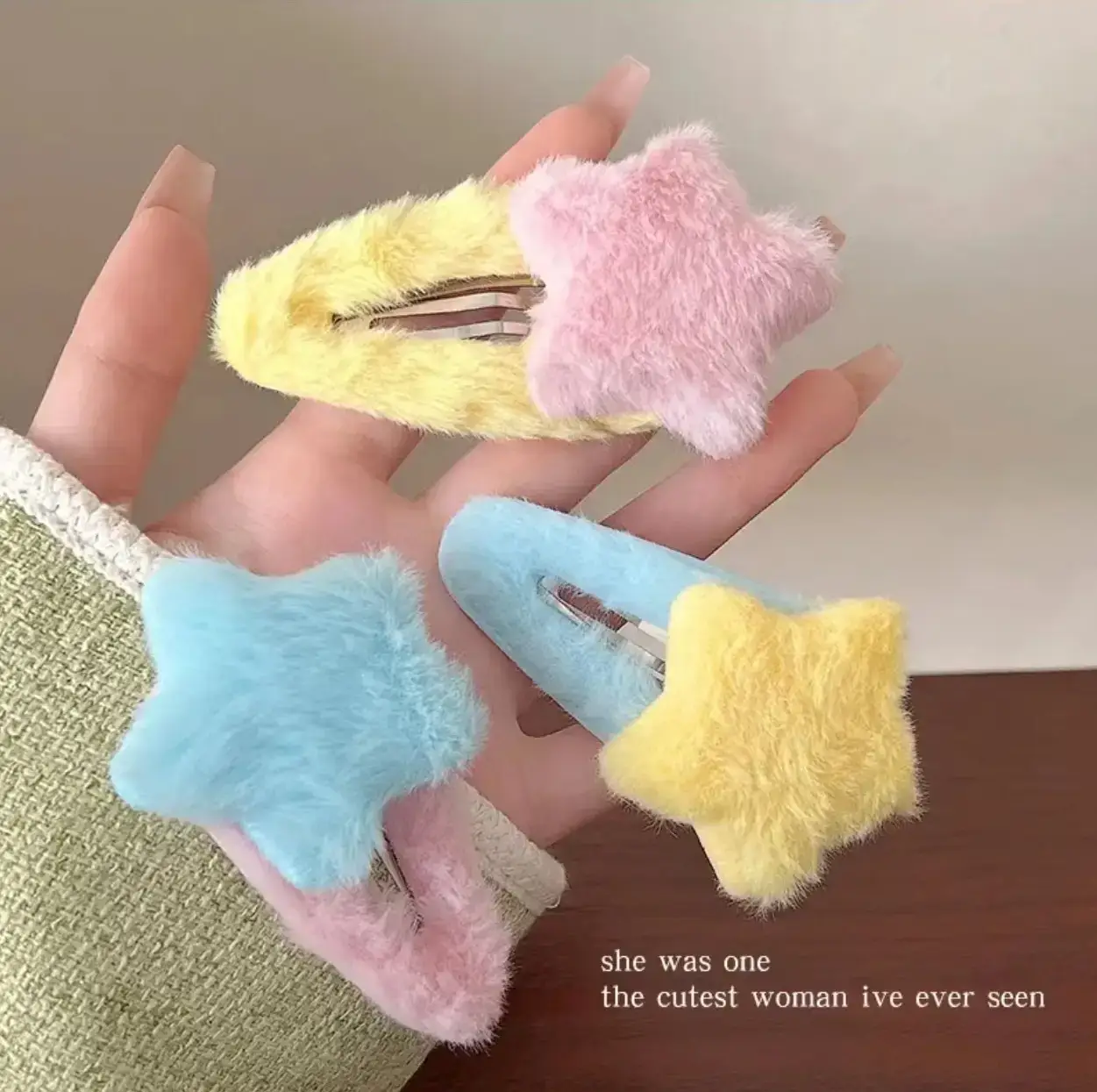 Plush Star BB Hair Clips Five-Pointed Sweet Cute — feature 15