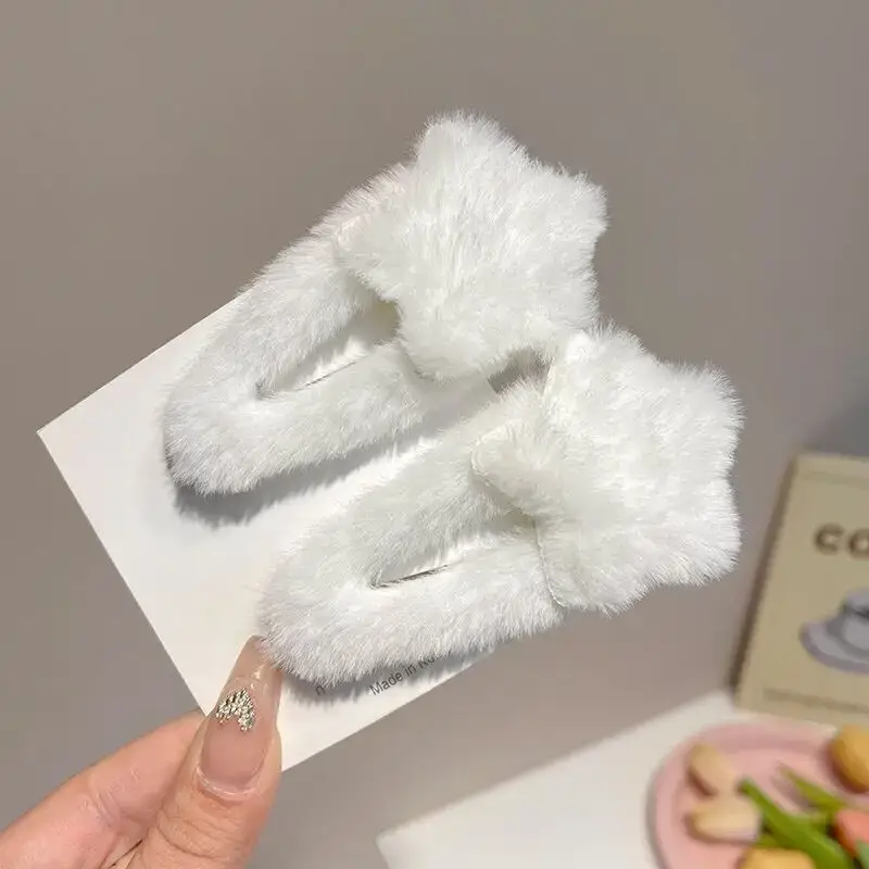 Plush Star BB Hair Clips Five-Pointed Sweet Cute — feature 6
