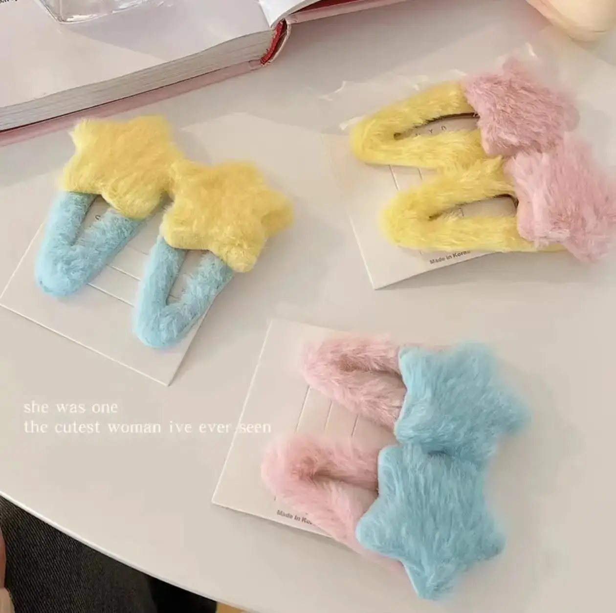 Plush Star BB Hair Clips Five-Pointed Sweet Cute — feature 9