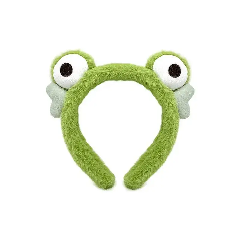 Plush Green Frog Hair Band for Women - Image 7