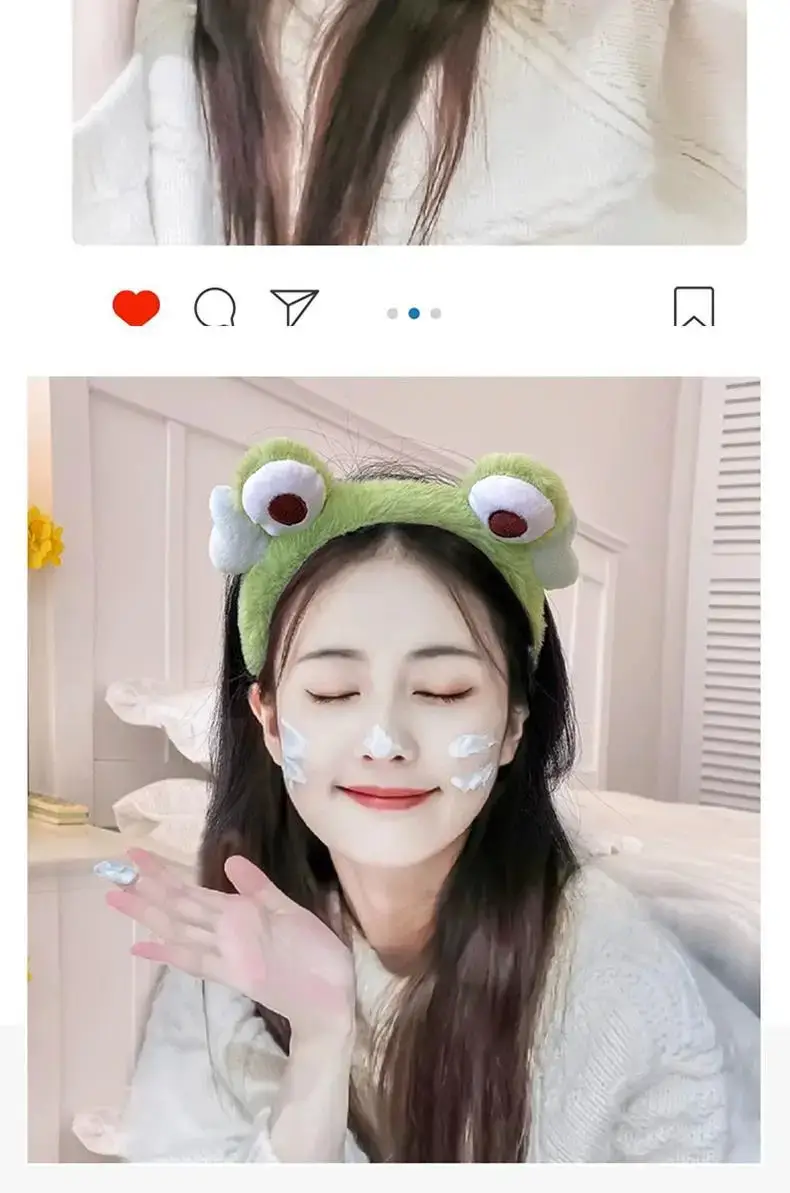 Plush Green Frog Hair Band for Women — feature 2