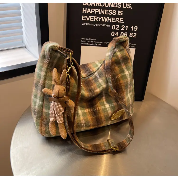 Women's Woolen Shoulder Bag 2023 New Style — feature 26