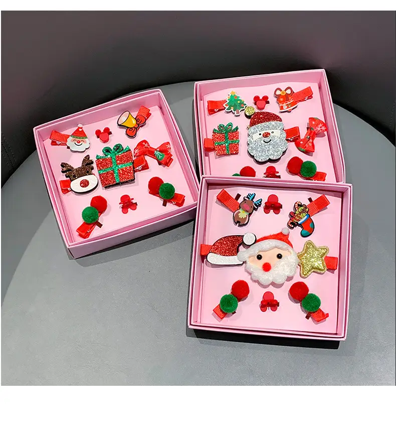 9-Piece Cute Christmas Hair Accessories Box for Kids — feature 8