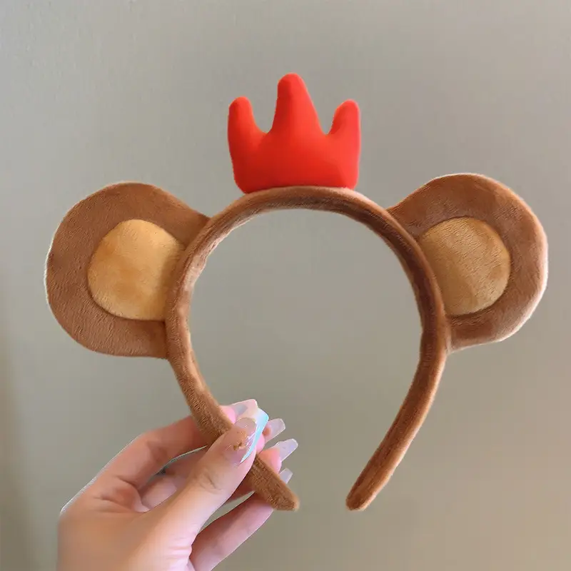 Green Frog Headband with Crown for Girls - Image 5