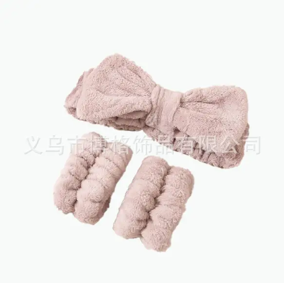 Yellow Soft Bow Hair Bands for Women