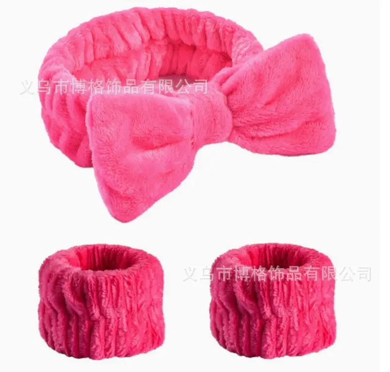 Yellow Soft Bow Hair Bands for Women